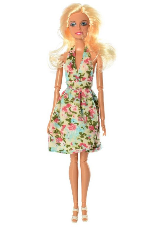 Кукла в повседневной одежде, шарнирное (8406), цветочное платье Defa (293484359)