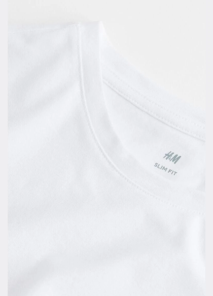 Белый лонгслив H&M