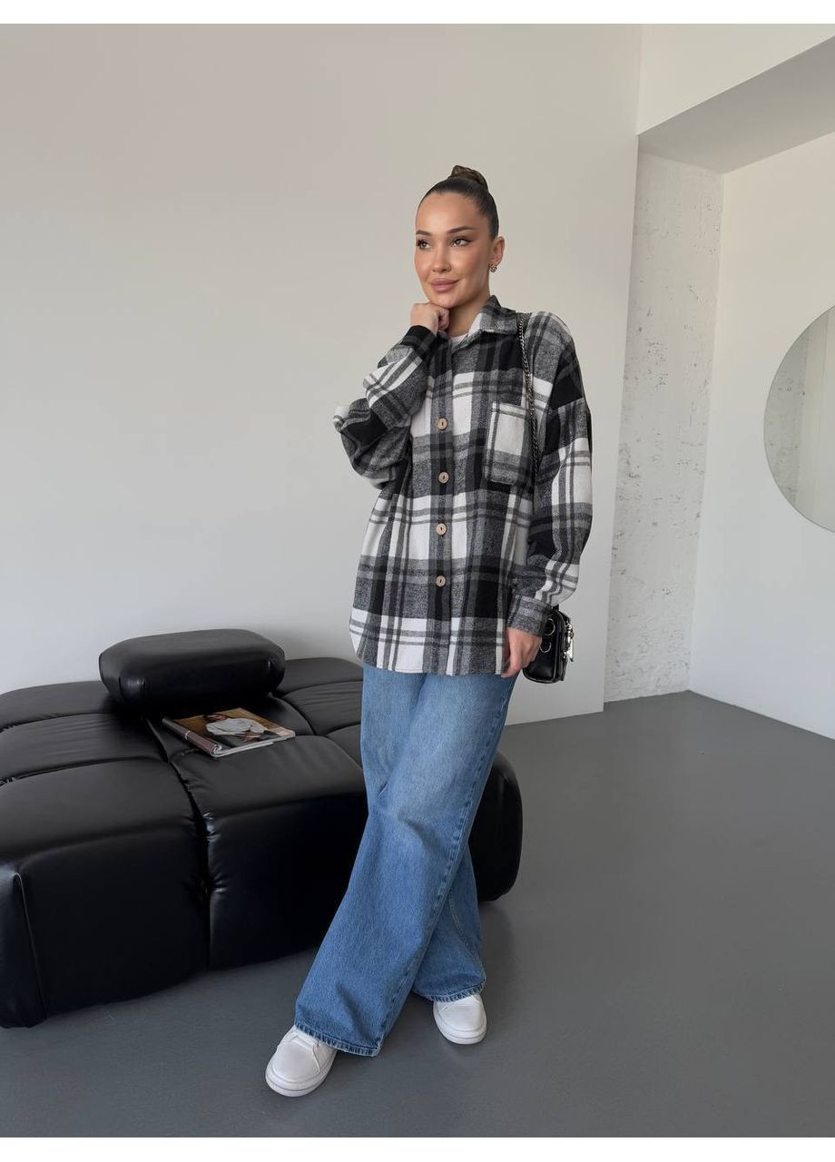 Сорочка з кашеміру в клітинку | Кашемір | Розмірна сітка в описі Vione (367077656)