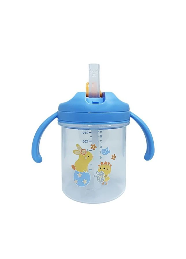Дитячий поїльник з трубочкою "Зайчик" MGZ-0335(Blue) 280 мл Mega Zayka (386351990)