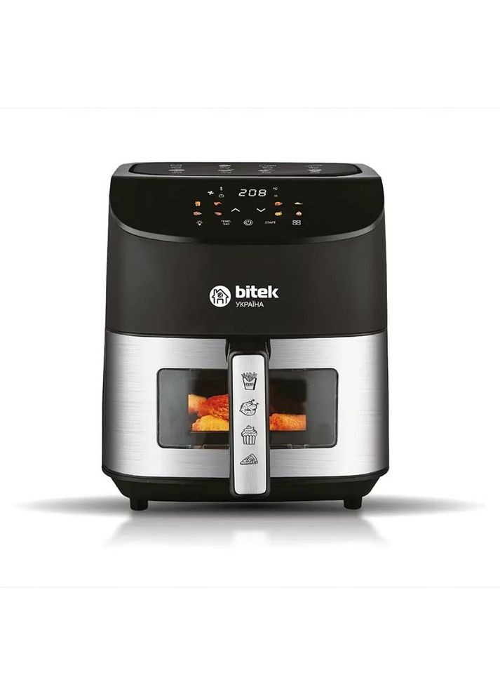 Аерофритюрниця для смаження без масла мультипіч аерогриль з чашею на 10 л 4200 Вт (BT-9501) BiTEK (361161949)