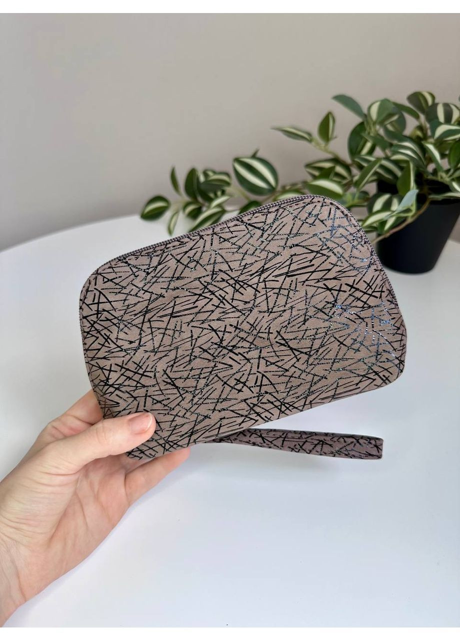 Косметичка з натуральної шкіри на два відділи з ручкою VI&VA (361894838)