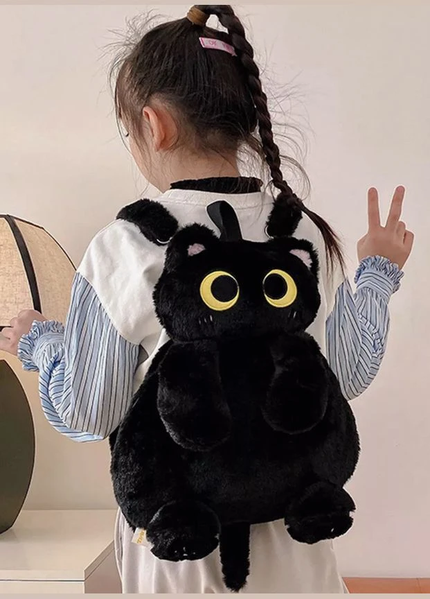 Рюкзак плюшевий великий м'яка іграшка Котик аніме корейський стиль No Brand (322463275)