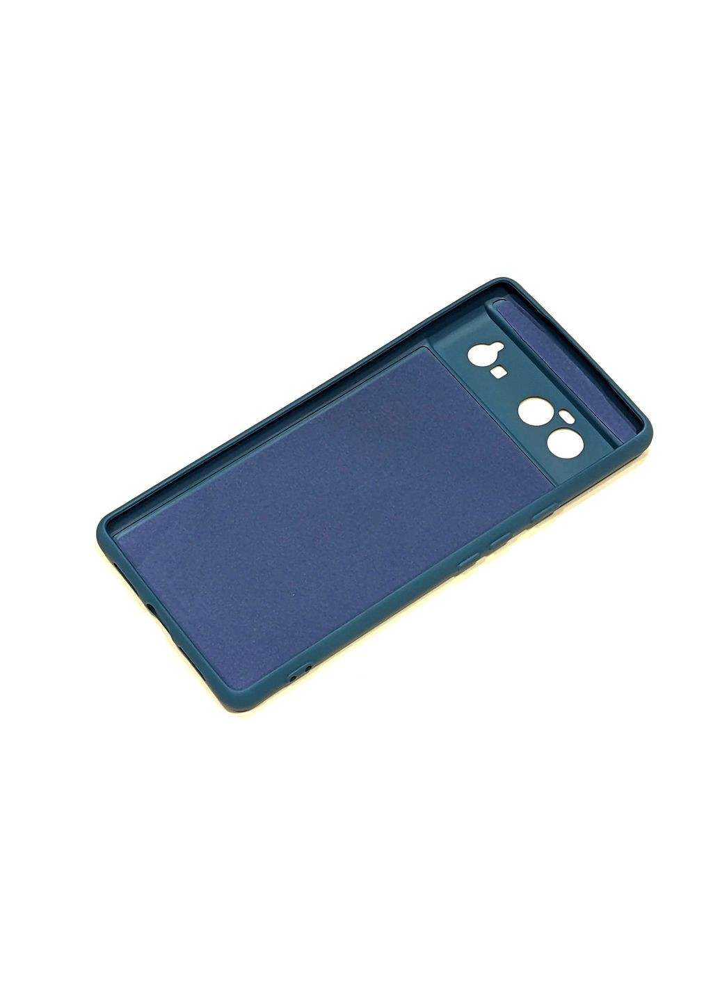 Силіконовий чохол для Google Pixel 6 Синій мікрофібра soft touch Viseaon (322212302)