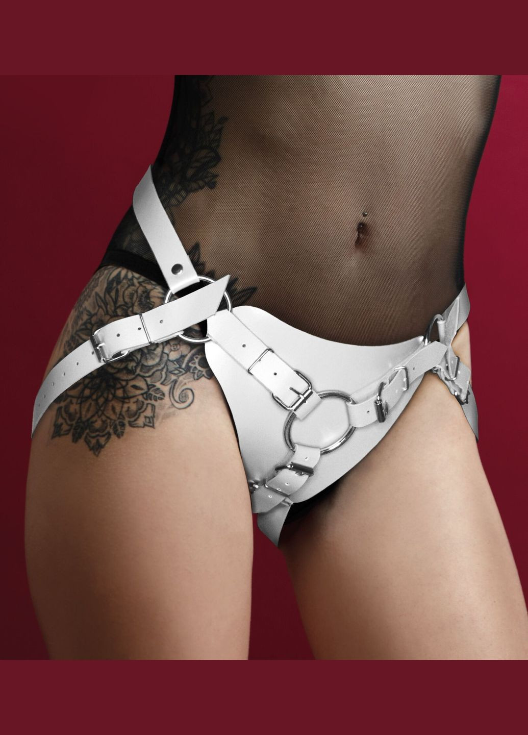 Трусики для страпона Strap-on Harness White - CherryLove Feral Feelings (293819375)