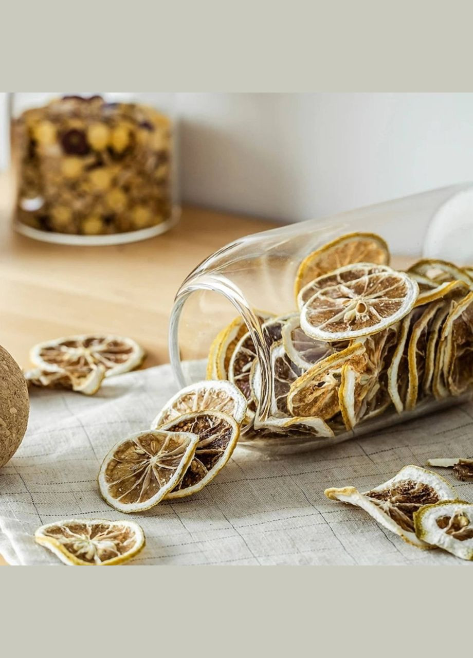 Висока скляна банка з корковою кришкою -кулькою 1200мл No Brand (366818221)