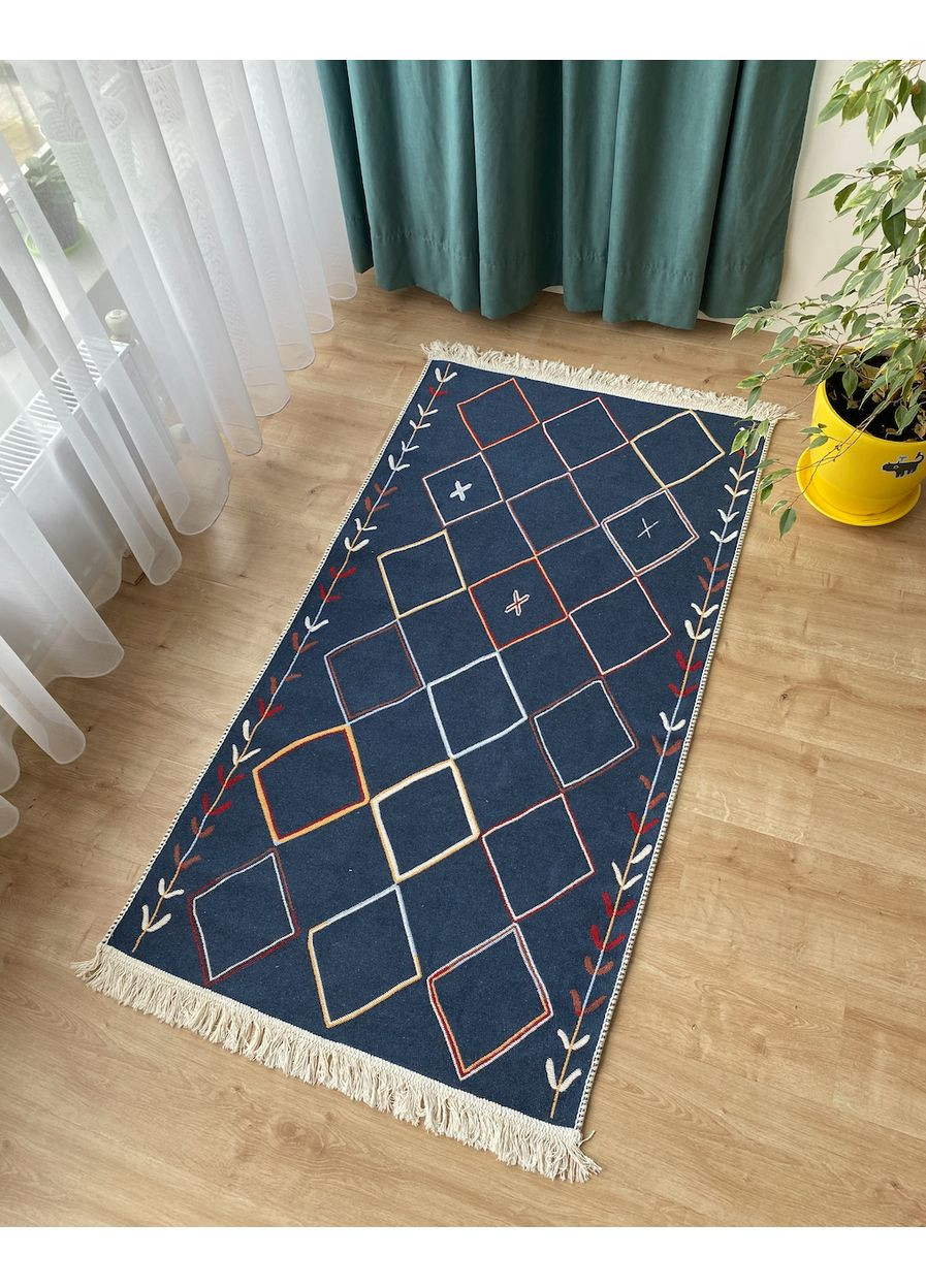 Бавовняний двосторонній килим Shana Arty-21 120Х180 см, Кольоровий No Brand (366293887)