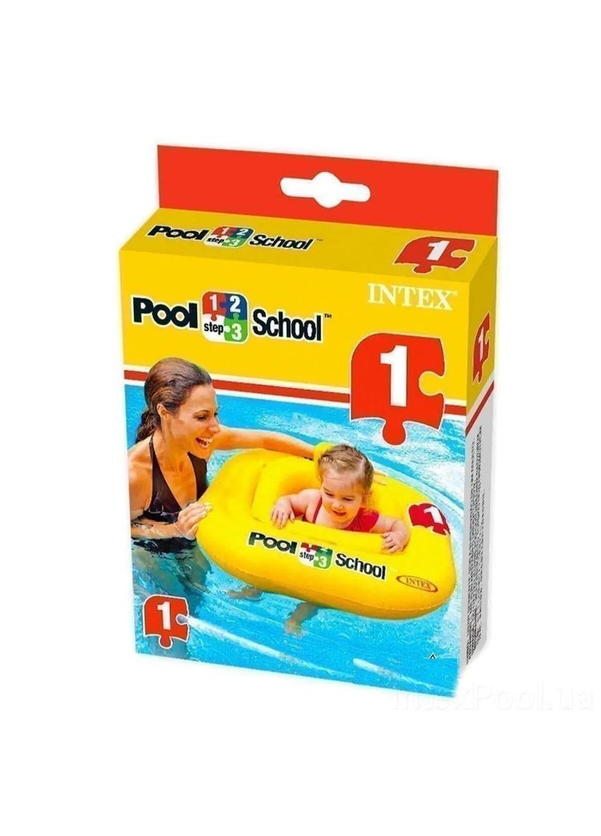 Надувной круг «Pool School», 56587, серия «Школа плавания», с трусиками, 79 х 79 см Intex (299009397)