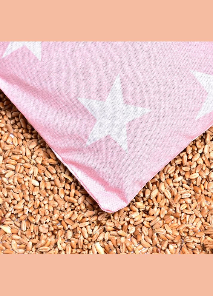 Подушка грелка с пшеницей 15x23 см эко-продукт для согревания и релаксации Пудровый хлопок IDEIA (334726570)