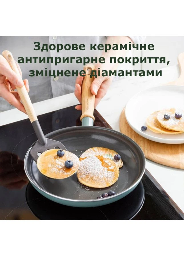 Сковорода Mayflower, 20 см з керамічним покриттям, небесно-голубий (CC001667-001) Green Pan (395693709)