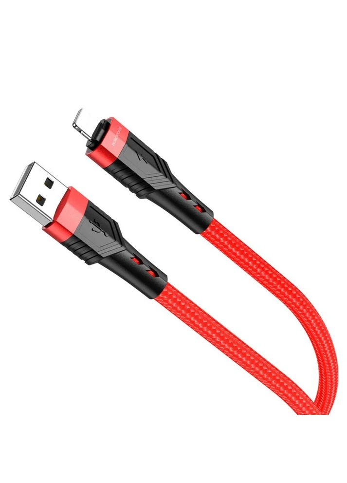 Кабель BU35 USB to Lightning 1.2m червоний Borofone (388772696)