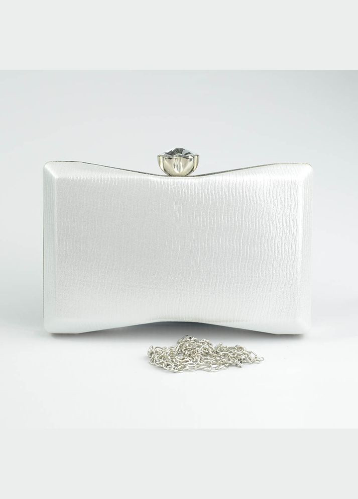 Белая вечерняя маленькая сумочка клатч бокс на цепочке выпускная свадебная мини сумка-клатч на плечо No Brand (293944225)