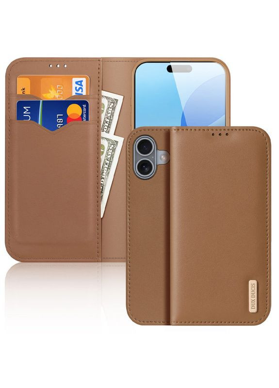 Чохол книжка на Apple iPhone 16 / для айфон 16 штучна шкіра Dux Ducis (356100746)