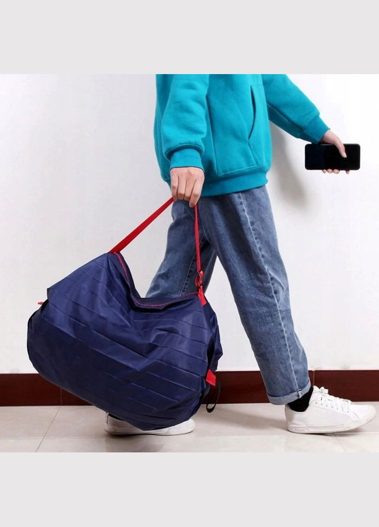 Складна сумка шоппер для покупок 7553772175160 Синя Edibazzar (297847402)