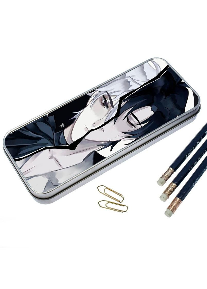 Пенал школьный для мальчика и девочки металлический Аниме Агенты Времени #07 7*18 см Silver No Brand (309156934)