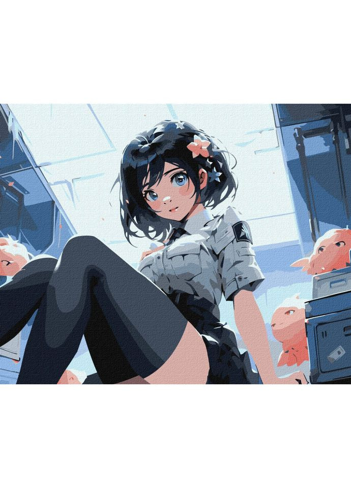 Картина по номерам "Волшебная брюнетка" KHO8419 40х50см Идейка (302365259)