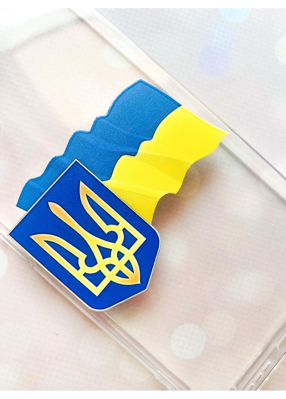 Чехол с утолщёнными углами на iPhone 16 Pro Max Тризуб и флаг Украины (принт 384) Creative (356127015)