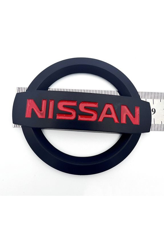 Емблема решітки / багажника (Чорна Матова) 88х75 мм (на скотчі) 90890AX600 Nissan (369611299)