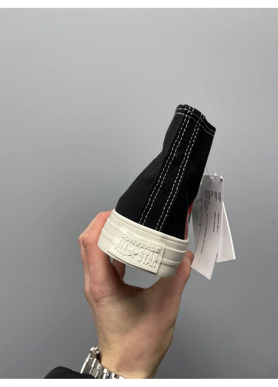 Белые демисезонные кеды мужские converse comme des garçons play x конверс No Brand