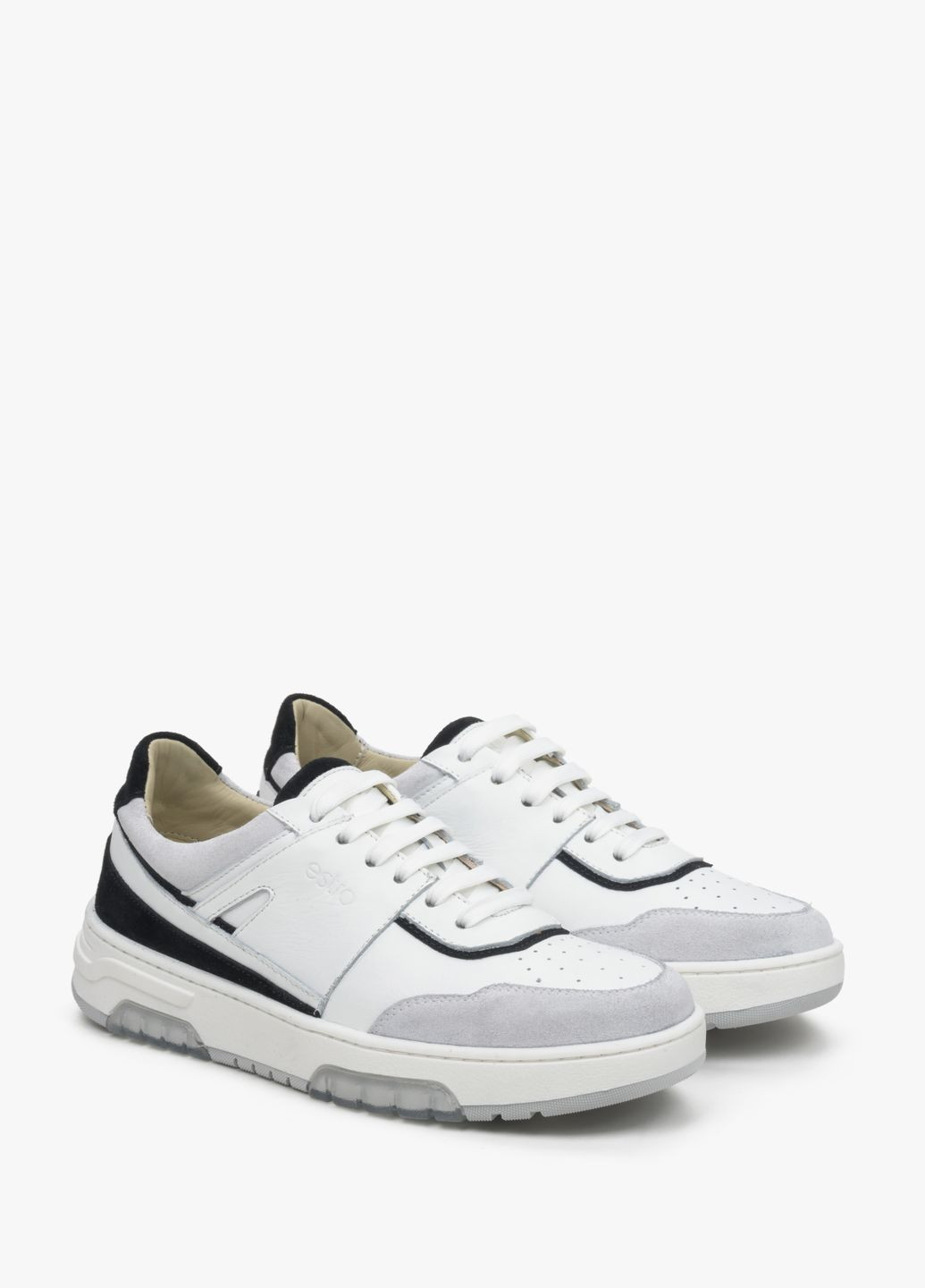 Белые кеды низкие, цвет белый Estro