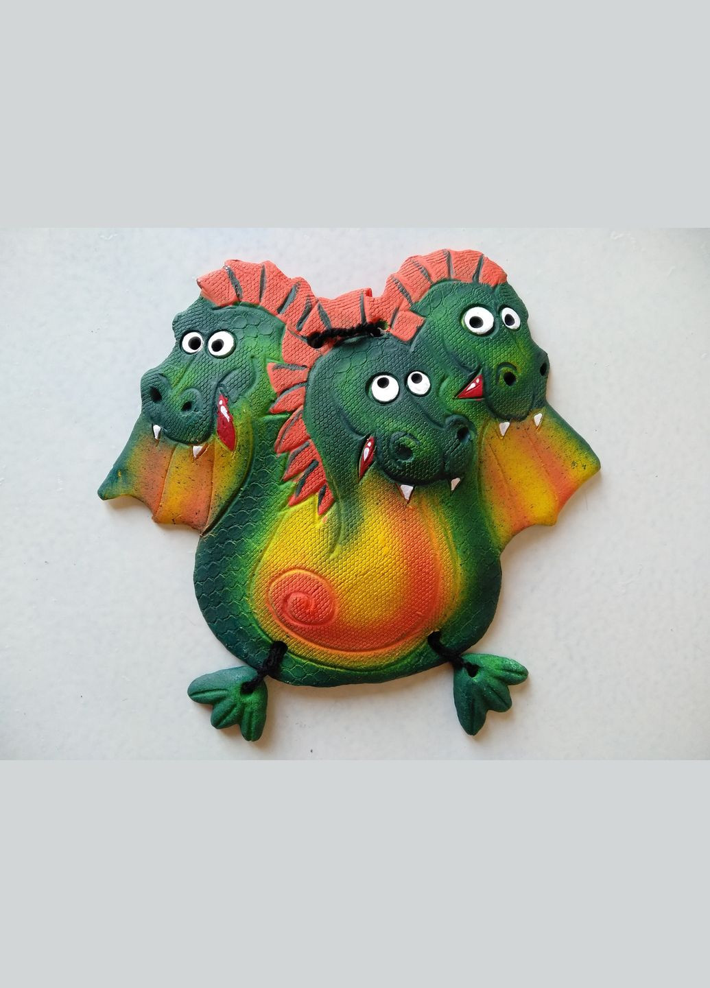 Керамическое настенное панно "Трехглавый Дракон" Коти&Ангели (301533184)