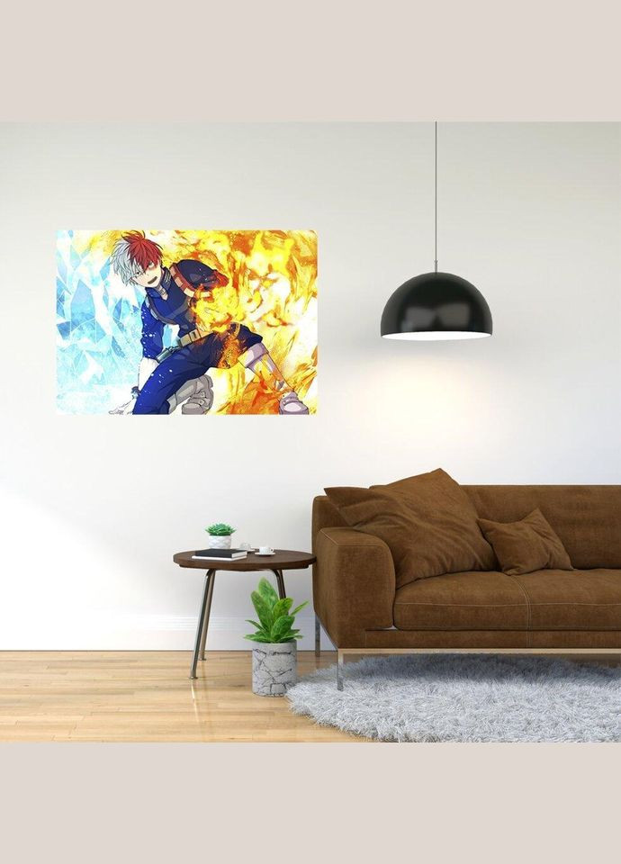 Плакат- із принтом "My Hero Academia - Моя геройська академія (манга аніме) 7" A2 A1 Кавун постер (316209822)