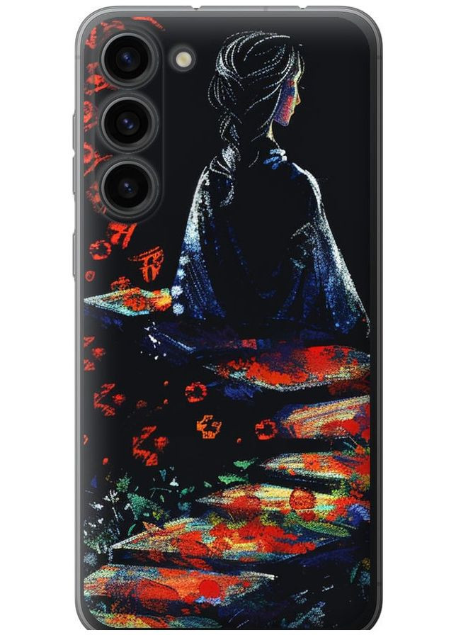 Силіконовий чохол 'Мрійлива дівчина' для Endorphone Samsung Galaxy S23 Plus (285106542)