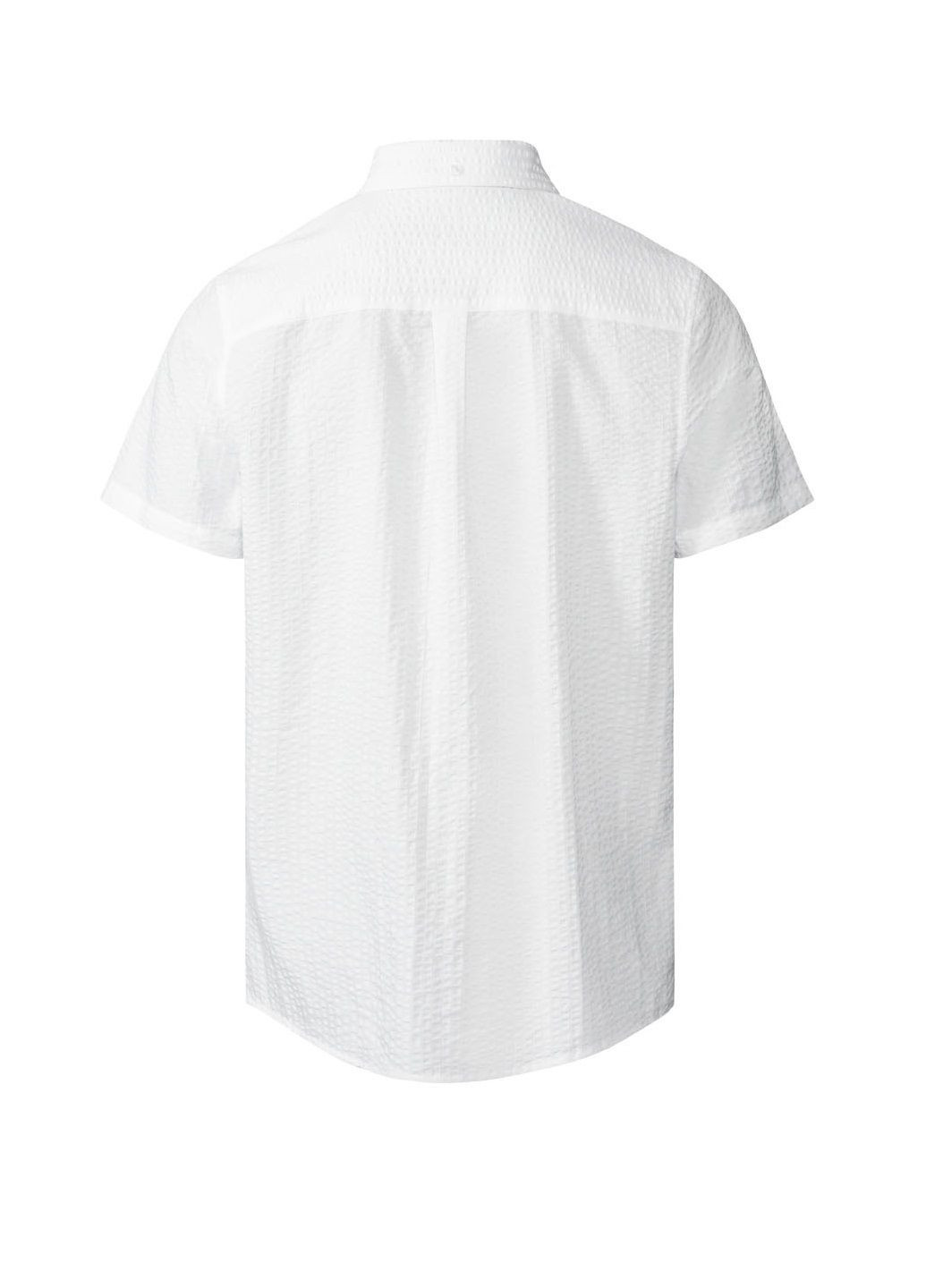 Белая классическая рубашка однотонная Livergy