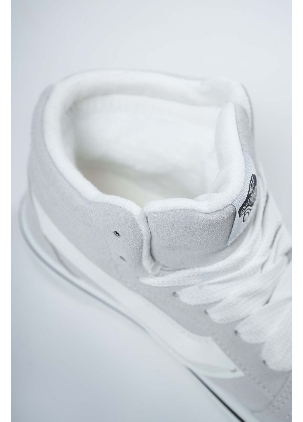 Серые кеды женские высокие серые зимние на меху 346876 Fashion