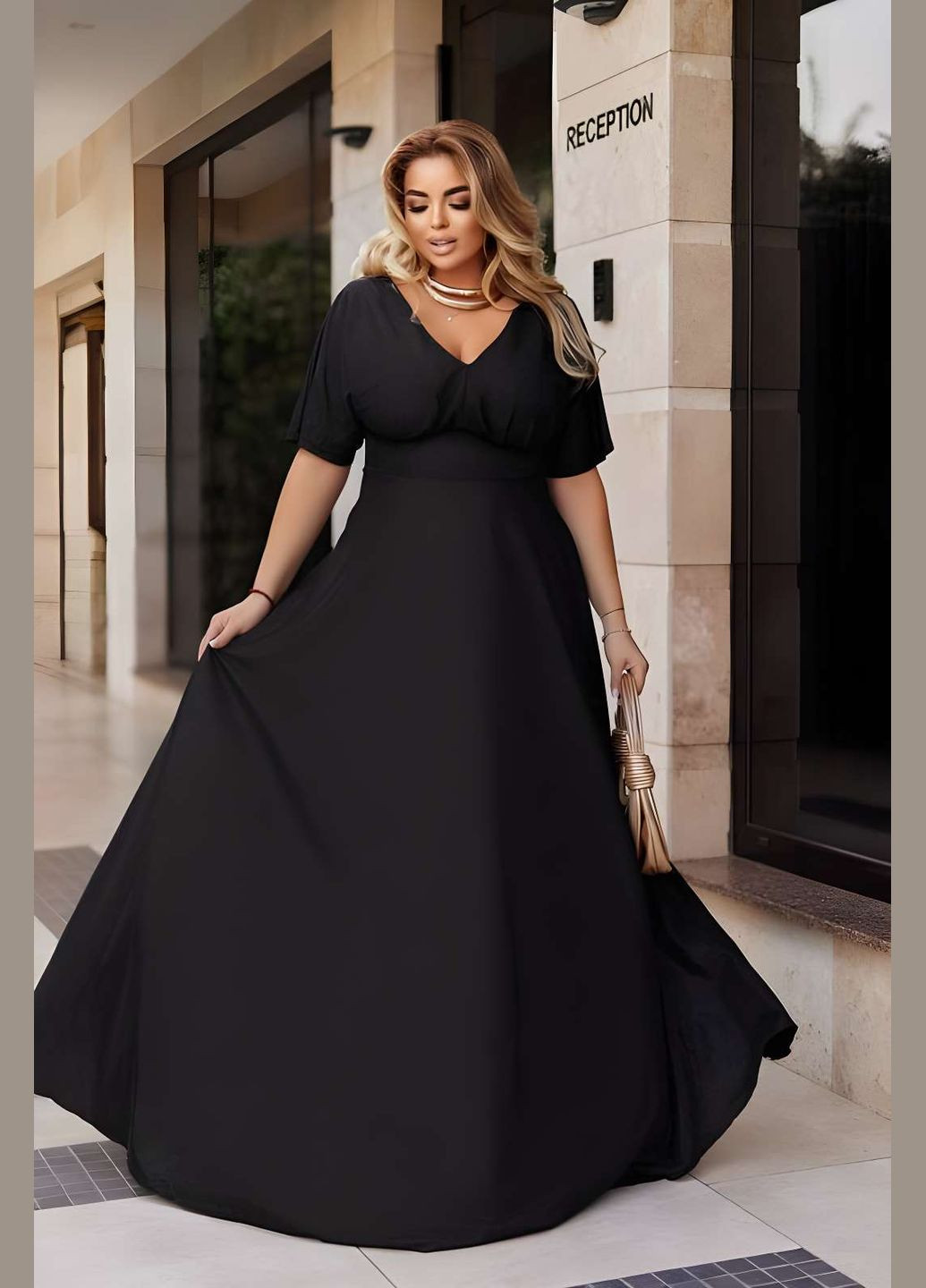 Чорна святковий, коктейльна, вечірня довга сукня короткий рукав блискуча батал великі розміри в підлогу зелена синя електрик бірюза Україна однотонна