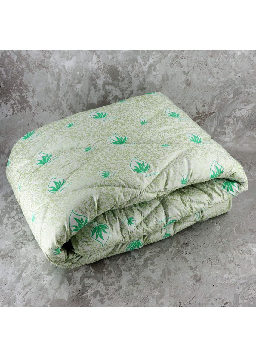 Ковдра закрита холлофайбер ALOE VERA (Мікрофібра) Полуторна 145х210 55067 Moda (365963738)