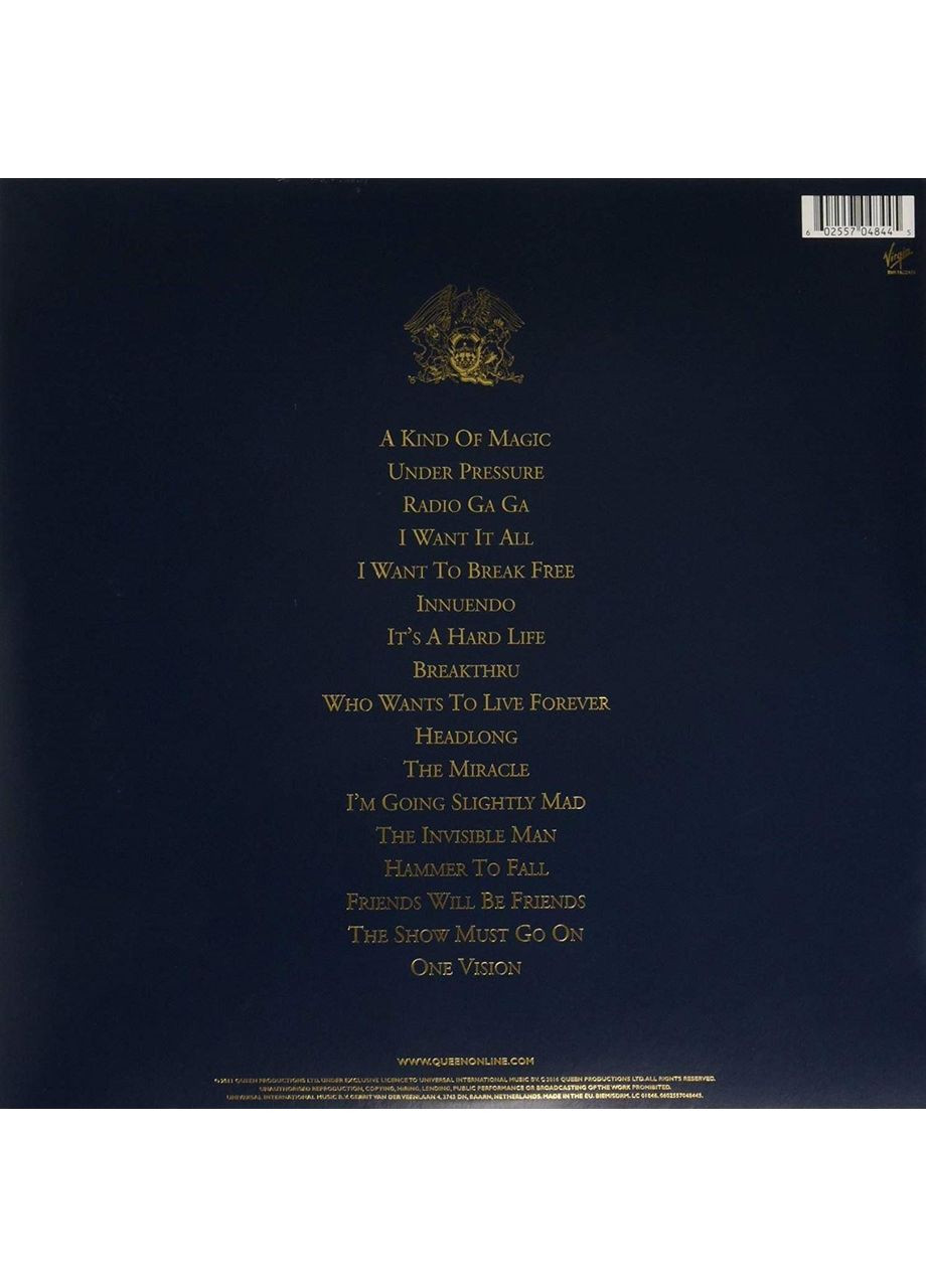 Виниловая пластинка Queen - Greatest Hits II (2LP, Limited Edition) (Vinyl) Virgin Records (365720914)