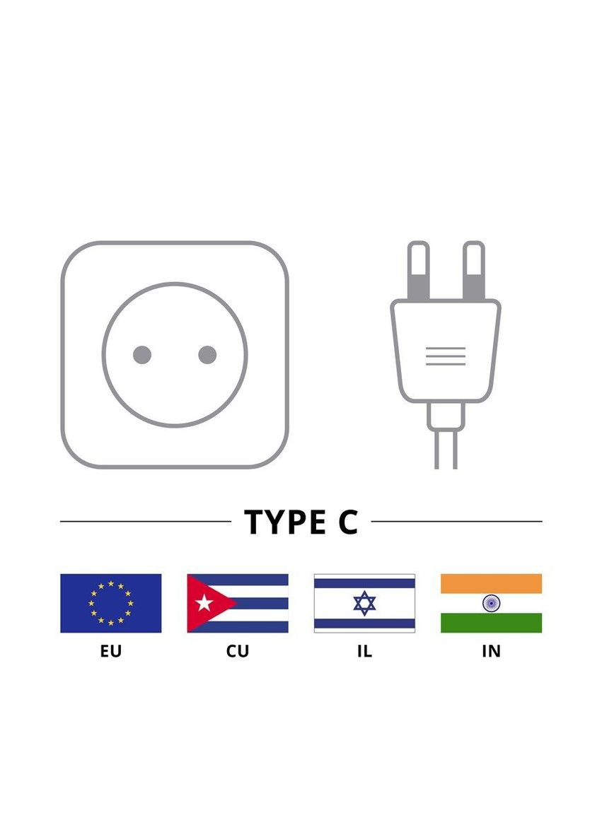 Кабель живлення IEC(EuroPlug) (C7)Euro8 M/M (тато/тато) 1.0m 90°вниз/90°вбік 2x0.75mm Lucom (370888216)