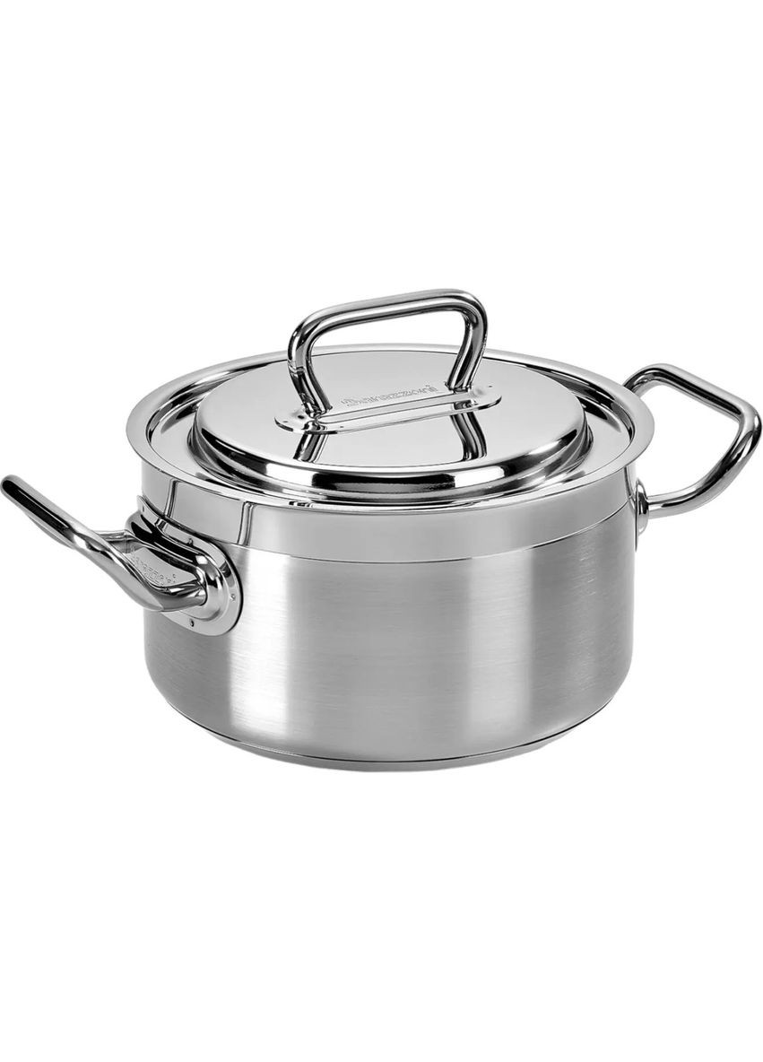 Кастрюля с крышкой Professional 169602016 16 см 1.5 л серебристая Barazzoni (349223827)