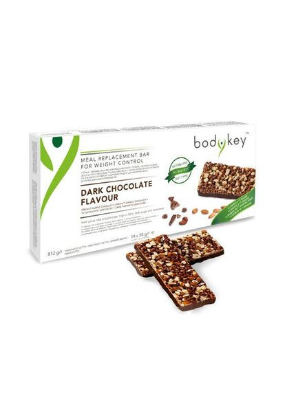 Батончик для заміни прийомів їжі зі смаком чорного шоколаду bodykey від Nutrilite™ Amway (370217385)