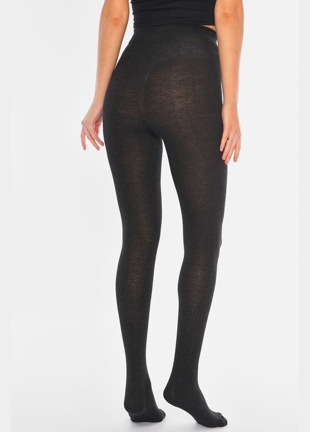 Колготки женские утепленные тёмно-серого цвета Let's Shop (311947801)