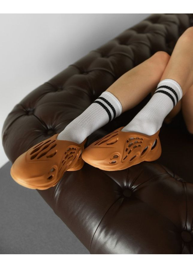 Женские тапки skeleton orange No Brand оранжевые лето (367583059)