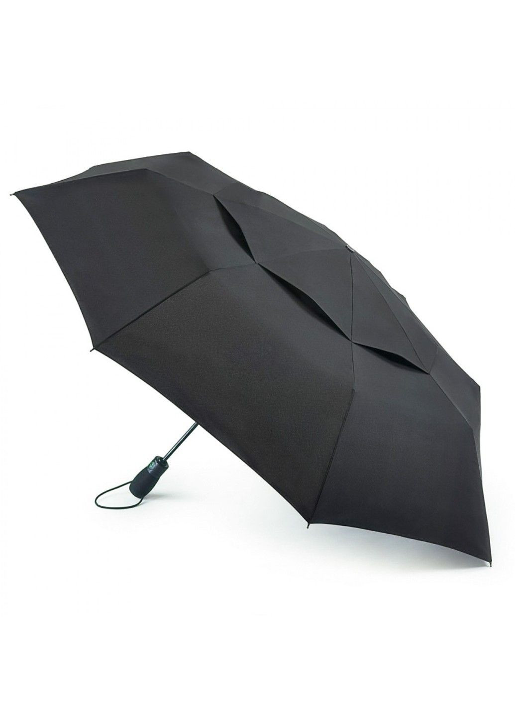 Чорна парасолька чоловіча автомат антишторм tornado g840 Fulton велика (302517357)