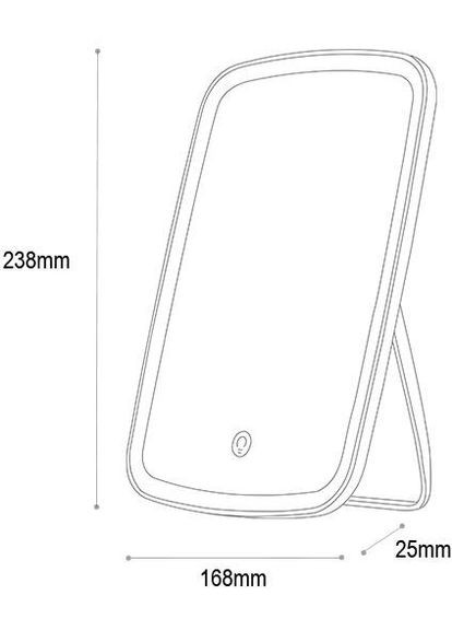 Зеркало косметическое Xiaomi Jordan Judy LED Makeup Mirror NV505 для макияжа с подсветкой Jordan & Judy (293346159)