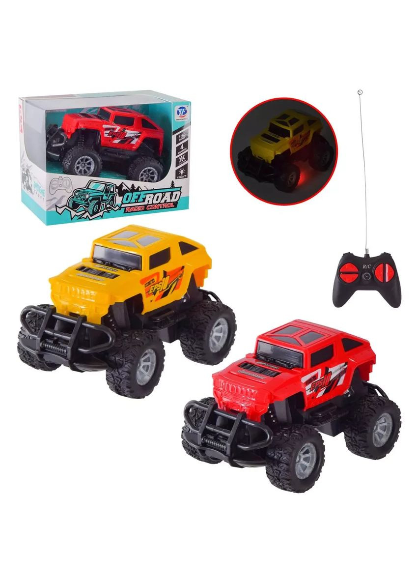 Игрушка машина на радиоуправлении джип со светом 789-100C на батарейках в ассортименте 2 цвета No Brand (362438217)