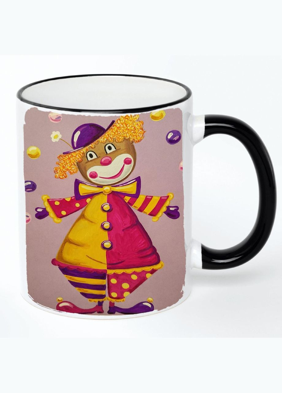 Чашка с детским рисунком (кружка, кружка) #0012 Белая с черной ручкой 330 мл No Brand (322715772)