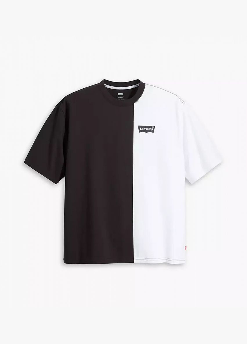 Черная футболка Levi's вільного крою A63010000 Caviar and White