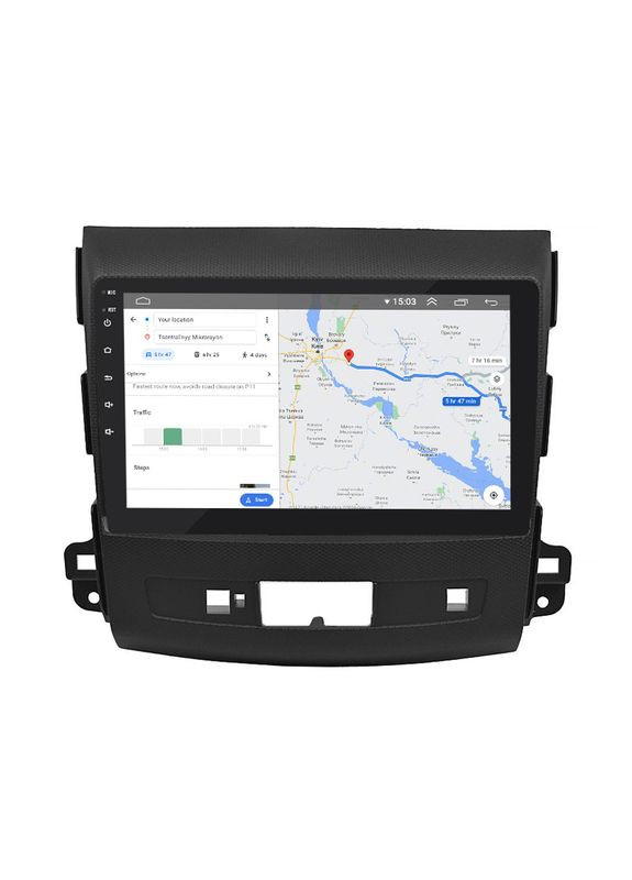 Штатна магнітола для Mitsubishi Outlander II Рестайлінг 2009-2013 екран 9" 2/32Gb/ Wi-Fi Optima GP 20 шт. Lesko (336204576)