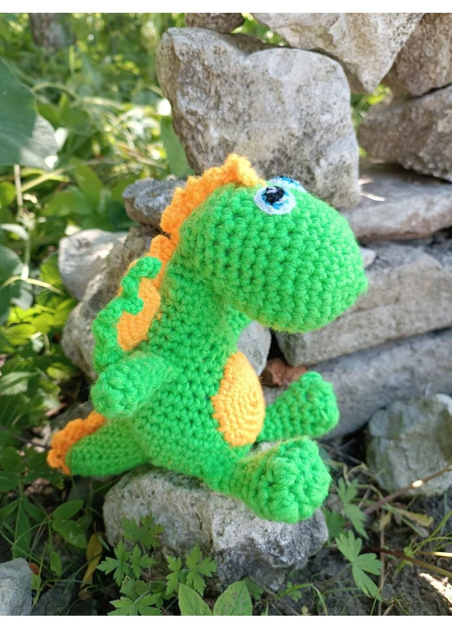 Вязаная игрушка Дракошка ручная работа мягкая игрушка дракон, динозавр No Brand (363329728)