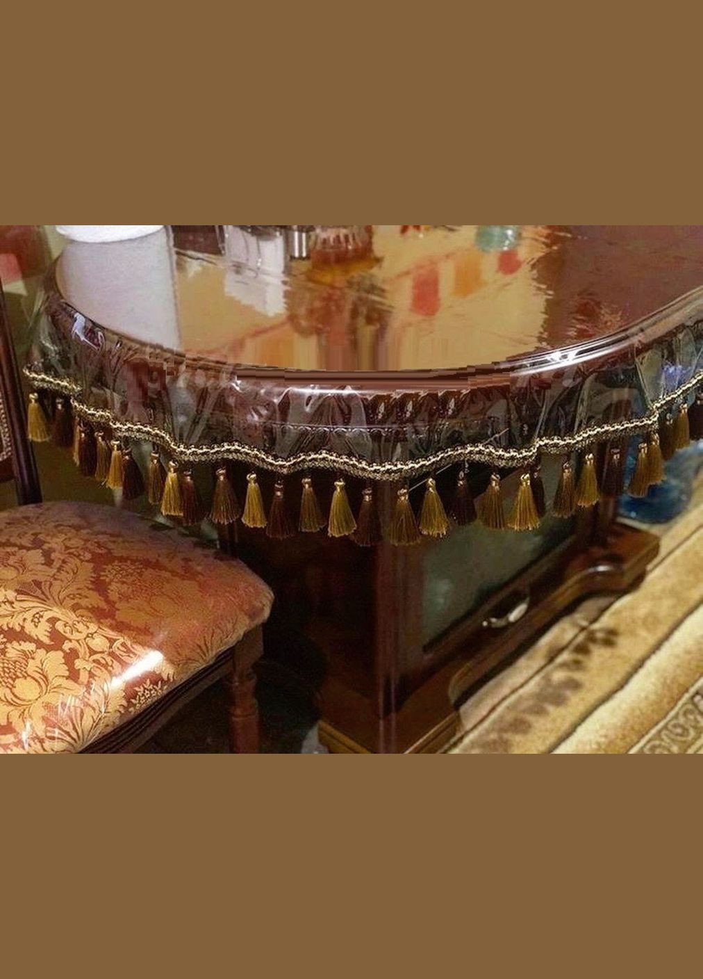 Силиконовая скатерть СALIPSO с трехцветной бахромой 360x130см Calipso (314962962)