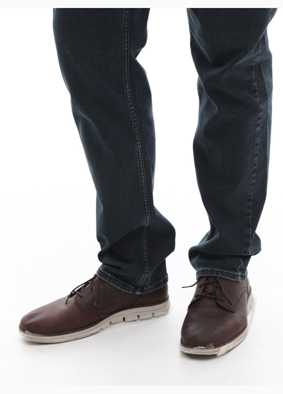 Темно-синие демисезонные слим джинсы мужские сине-зеленые слим большой размер Slim FRANCO BENUSSI