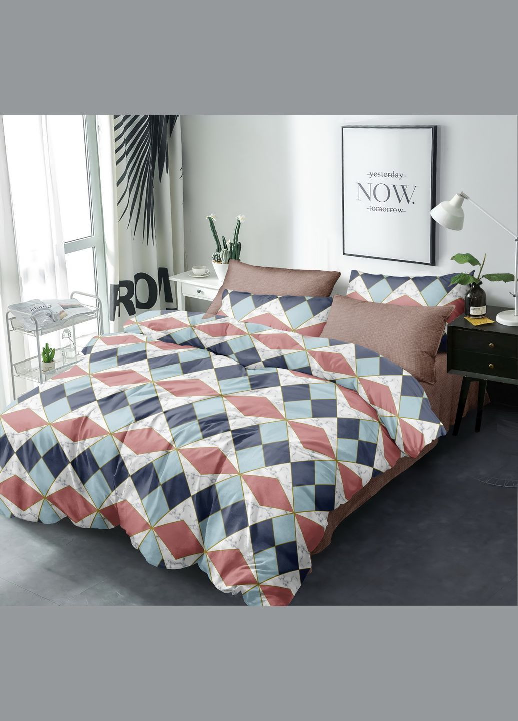 Постельное белье Поплин 100% хлопок 203025 Евро Love You (306459526)