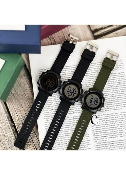 Годинники Army Green-White електронні чоловічі спортивні водонепроникні з будильником та календарем ProDobro (367266444)