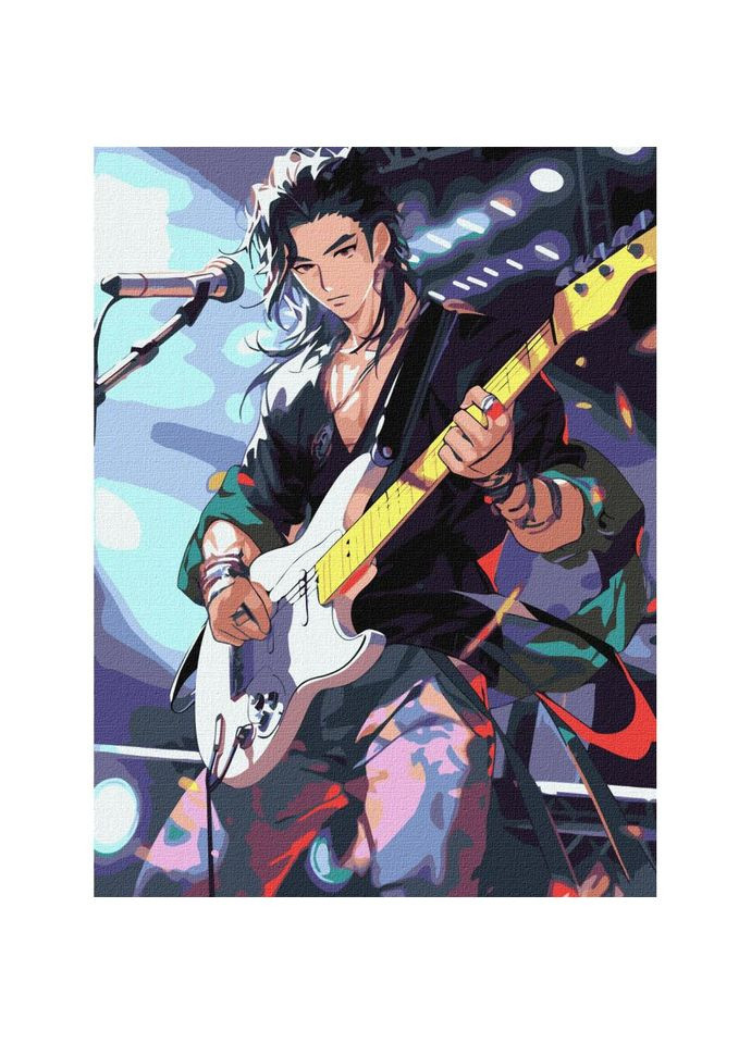 Картина по номерам "Талантливый музыкант" KHO8381 30x40 см No Brand (330601993)