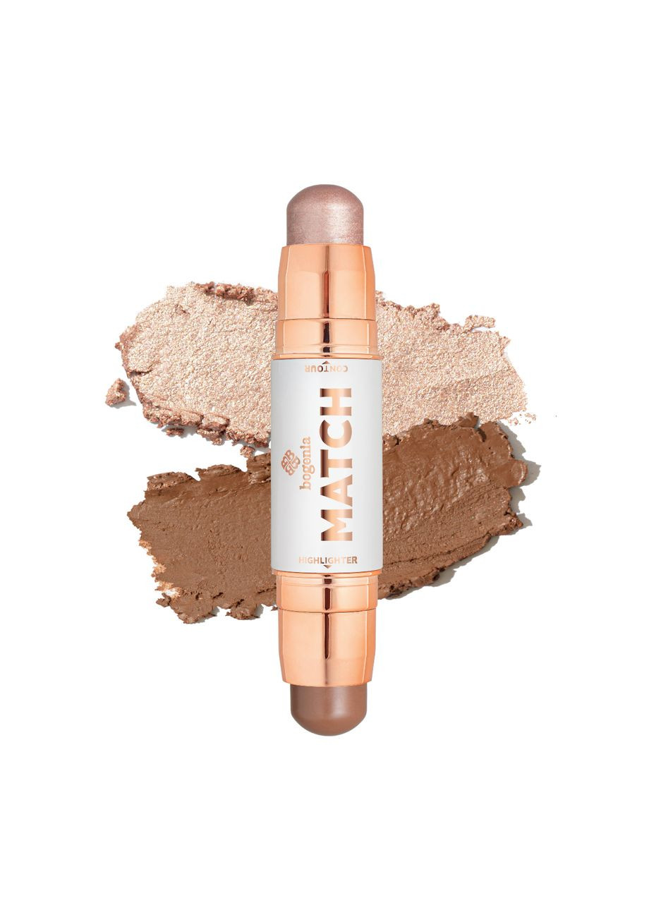 Хайлайтер и контур Match Stick Highlighter & Contour (BG656), 001 Светло-бежевый Коричневый Bogenia (360714608)